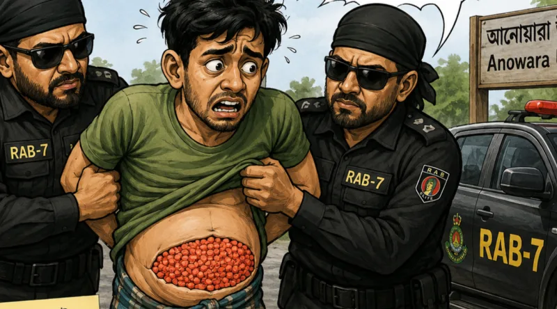 আনোয়ারায় পেটের ভেতর করে ইয়াবা পাচার, রোহিঙ্গাসহ আটক ১