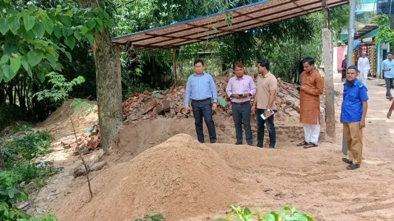 বৈরাগে অবৈধ বালু উত্তোলন, ৫০০০০ টাকা জরিমানা
