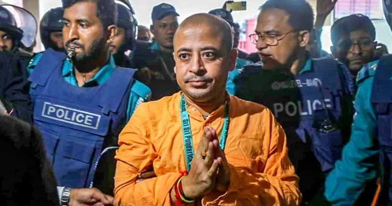 হাইকোর্টে জামিন পেলেন চিন্ময় কৃষ্ণ দাস ব্রহ্মচারী