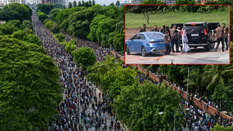 ৩৬ জুলাই ২০২৪ঃ ভারতে পালাল হাসিনা, জনতার বাধভাঙা উচ্ছ্বাস